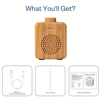 Portable White Noise Sleep Speaker – 20 Soothing Sounds
